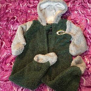 NFL Green Bay Packers Kids One Piece - Green and Gray